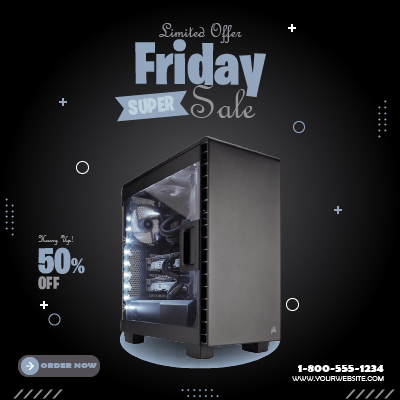 A desktop computer product banner. The item is on sale.